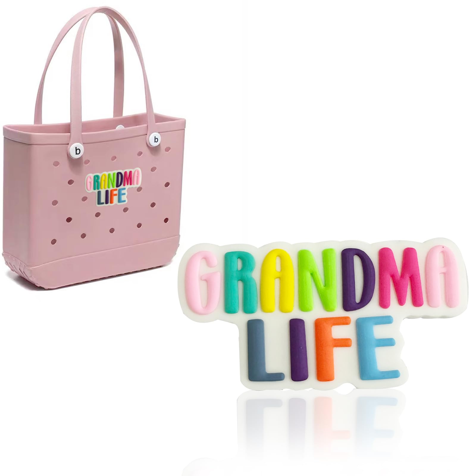 A&H Zier Bag Accessories Silicone Charm for Bogg Bag Fade-Resistant 0.5cm Thick Compatible With Most Bogg Bag