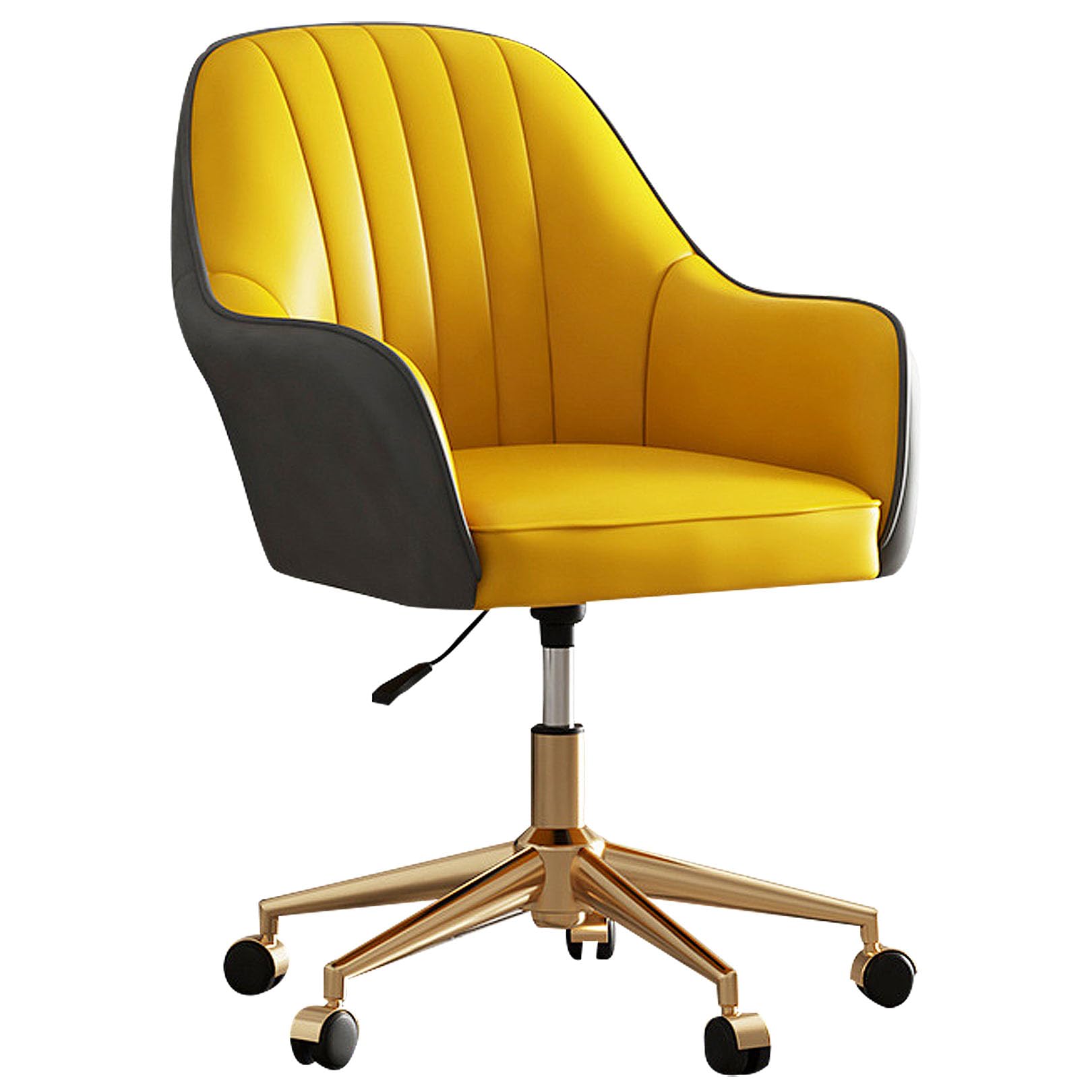 Chaise de bureau pour femme avec roulettes fauteuil coiffeuse pivotant LWX
