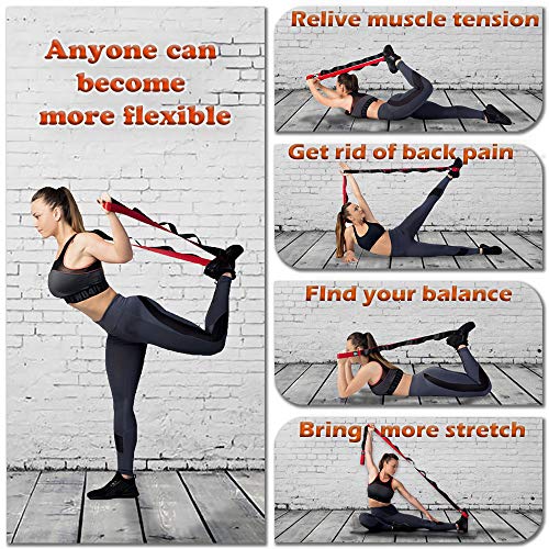 image for ZIN Stretching Strap- Yoga Strap Adjustable D-Ring Buckle. Yoga Stretc