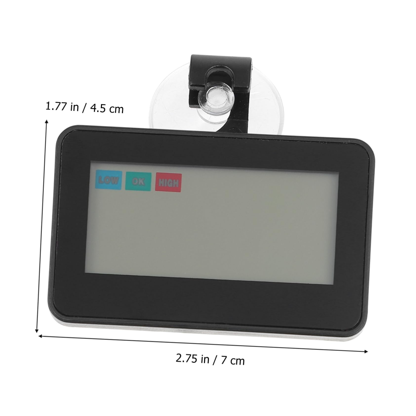Amosfun 3 Piezas Termómetro Mini Congelador Herramienta De Medición De Temperatura Para Nevera Congelador Inalámbrico Mini Nevera Higrómetro De Escritorio Nevera Digital Abdominales Black