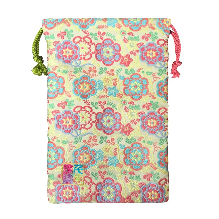 ???? Brocade drawstring bag, lined with Nishijin brocade, 2, size M. (Remonsaika)