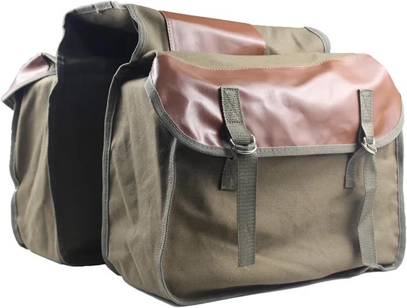 バイクサドルバッグ キャンバスオートバイサドルバッグ、大容量バイクパニアサイドツールポーチユニバーサルオートバイサドルバッグ モータ