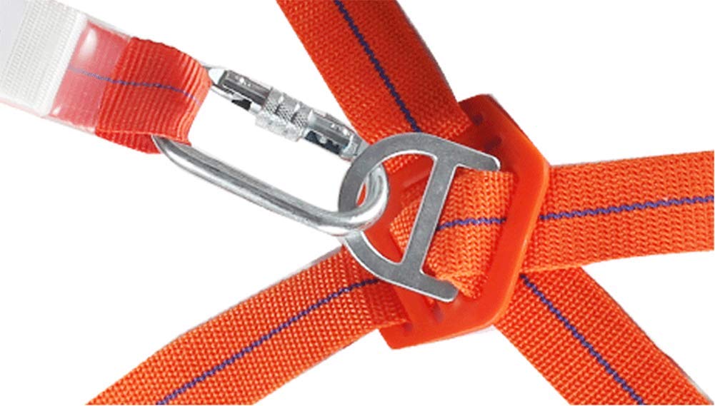 Kit Harnais de Protection,Harnais antichute 5 points de sécurité Protection complète,absorbant les chocs Lanyard