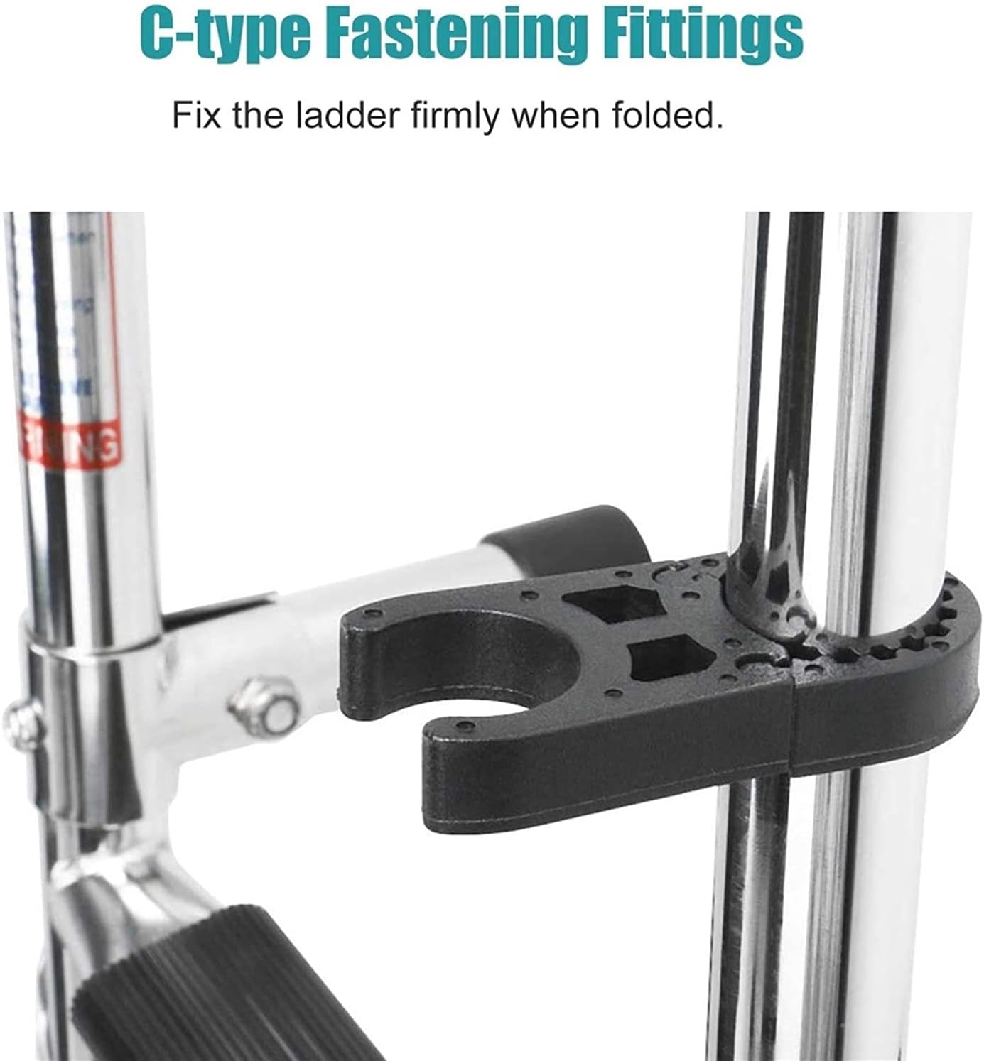 Folding Dock Boat Ladder Stainless Steel Extension Boat Ladder for Rear Entry Pontoon/Dock, 4/5/6 Steps Marine Yacht Boarding Ladder, Load 200kg/440lbs (Size : 4 Steps) (One Color 5 Steps)