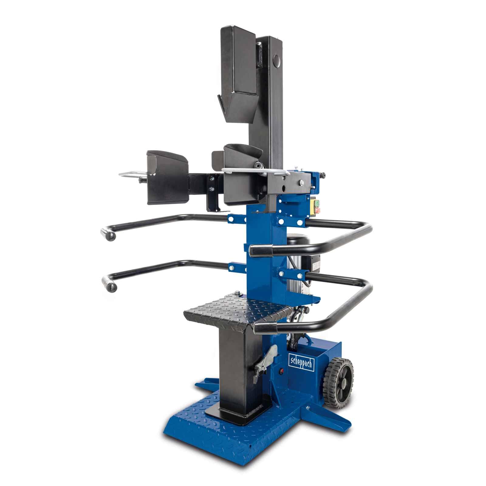 Scheppach Blue Compact 8T Vertical Log Splitter, 3150W, 8 Tonne Hydraulic Force, 1070Mm Log Length, Dual Safety & Heavy-Duty