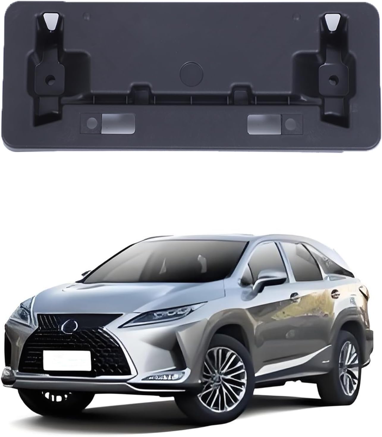 License Plate Frame Bracket for Lexus RX 350 450H 350L 450hL 2016-2019,No Drill Front Bumper License Plate Holder Mount Adapter Relocation Kit Accessories 521140E111,15189538