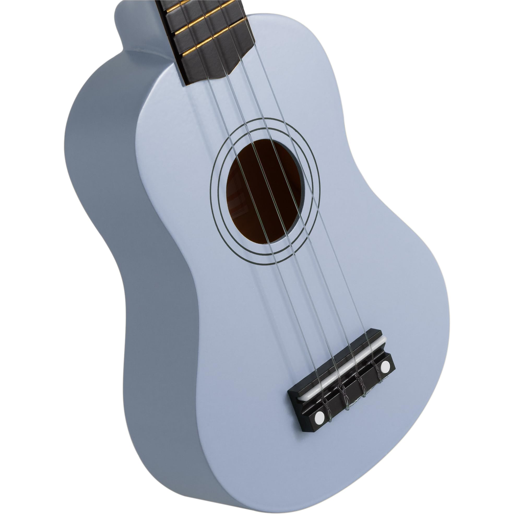 Mad About SU8 Ukulele Soprano - Blu Lavanda con Custodia Gig, Plettri e Corde di Ricambio - Ideale per Scuole e Principianti, Include Corde Nero Carbonio per una migliore accordatura