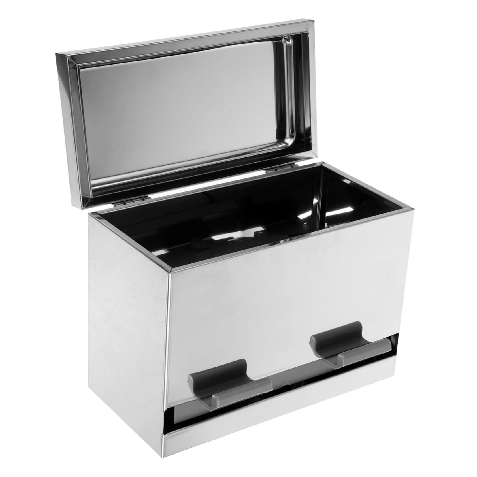 CONGARTENO Push-Type Chopstick Box Stainless Steel Straw Dispenser Large Capacity Commercial Automatic Press for Restaurant Dining Table