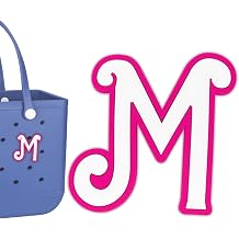 Bag Charms for Bogg Bag Accessories Letter Decorative Bogg Bag Charms Insert Alphabet Lettering for Beach Tote Rubber Beach Bag Accessories F