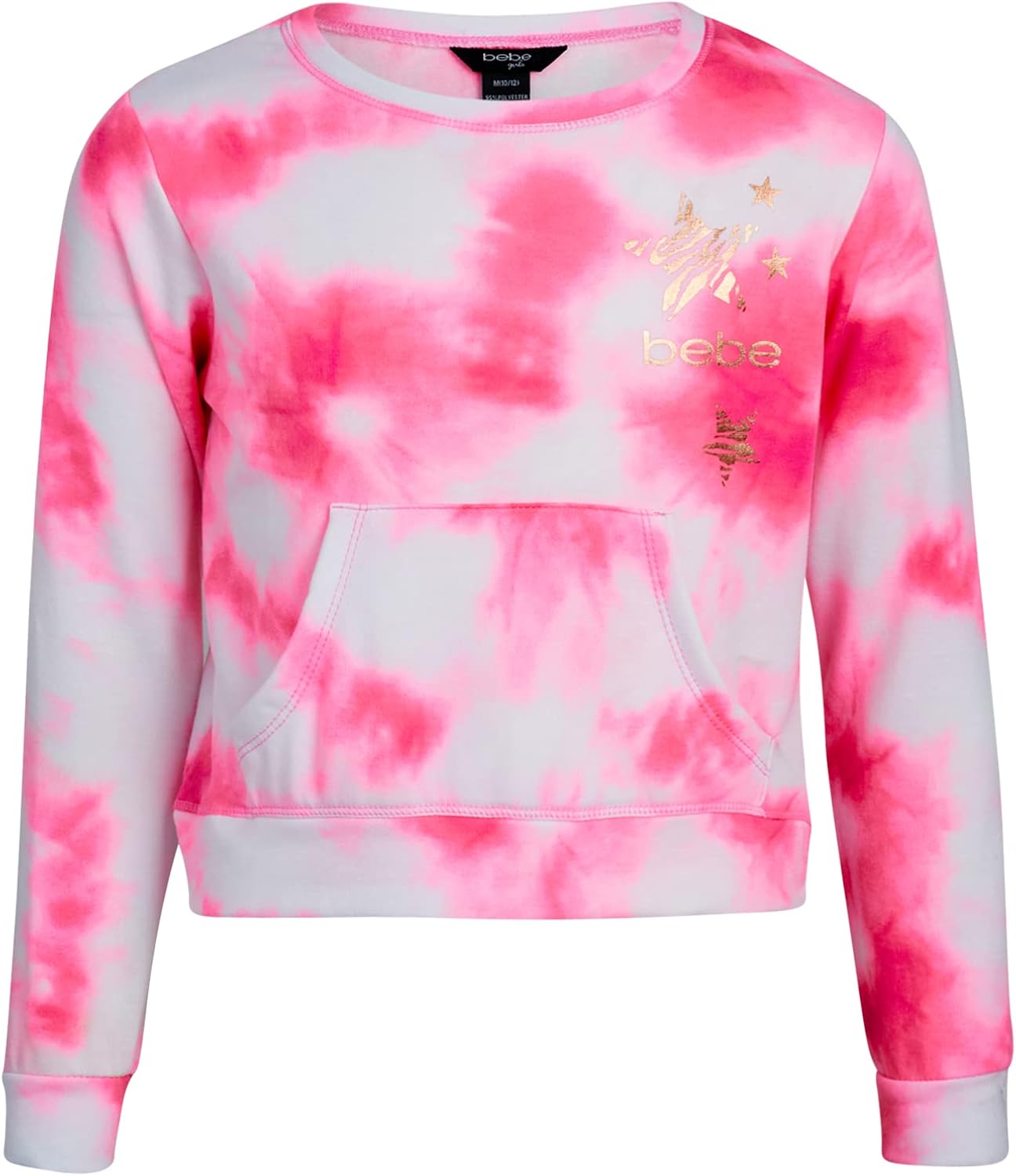 bebe Girls' Jogger Set – 2 Piece Active Fleece Pullover Sweatshirt and Sweatpants (Little Girl/Big Girl) : Clothing, Shoes & Jewelry