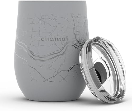 Vista 780 de Well Told Lexington Kentucky Map - Vaso de vino aislado con grabado de mapa de Kentucky, taza de acero inoxidable grabada (12 onzas, verde domingo)