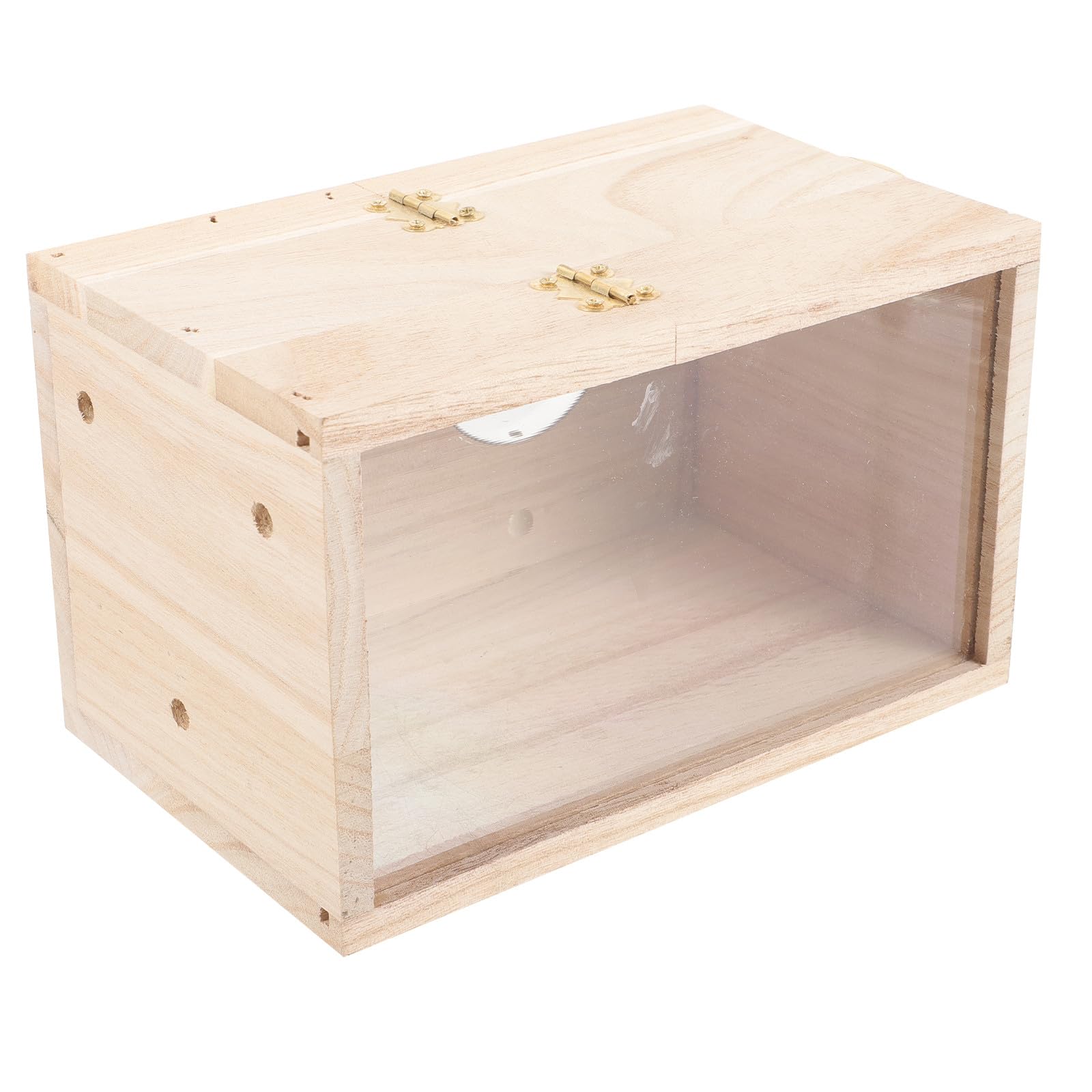 Nichoir en bois pour perruches et calopsittes - Nid d'incubation 12x12x19,5 cm
