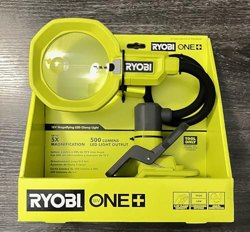 RYOBI ONE+ 18V LED Magnifying Clamp Light (Tool Only)