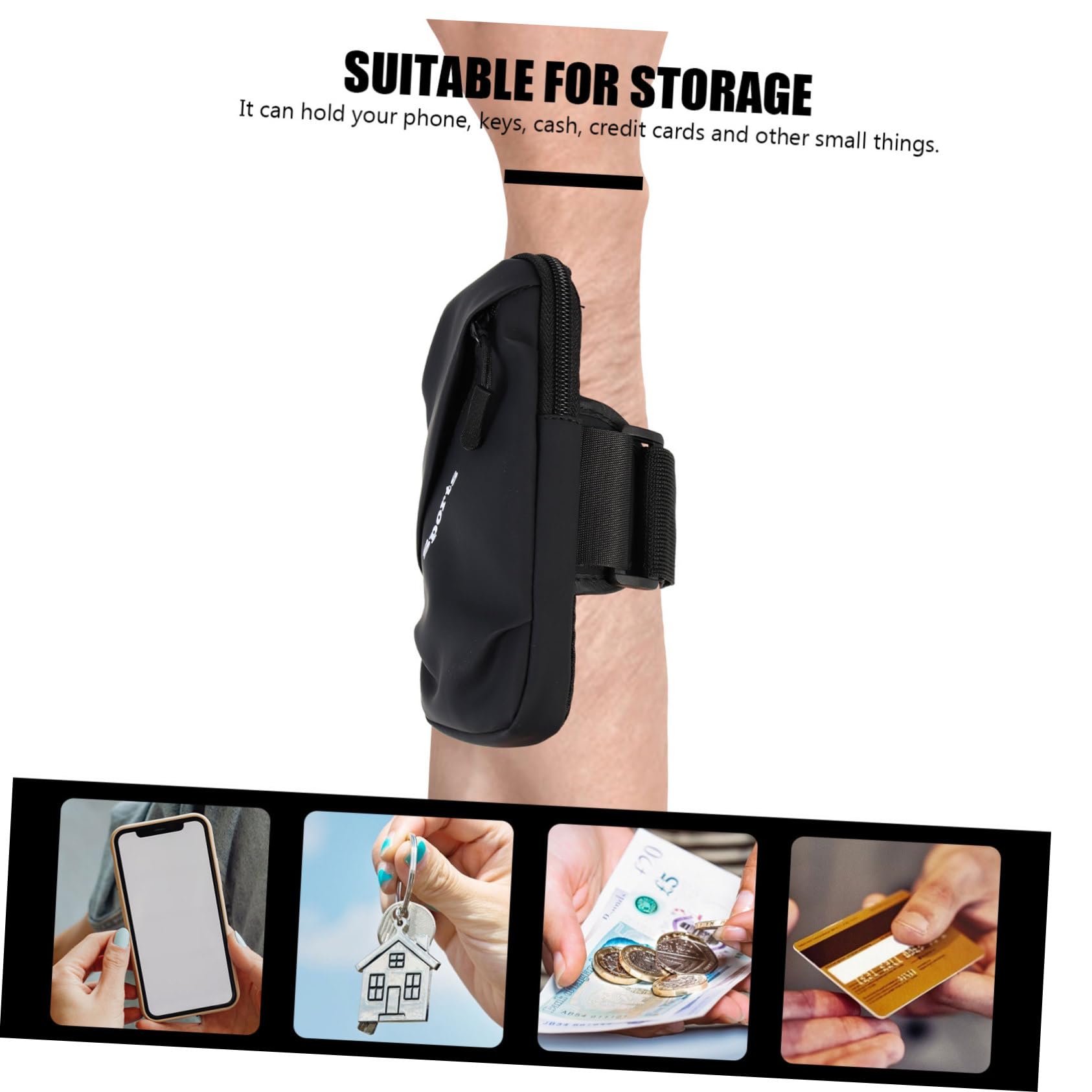 Uonlytech 4stücke Sportarmband Handyhalterung Elastische Handytasche Für Joggen Radfahren Und Outdoor-aktivitäten Für Smartphones Geeignet Universelle Anwendung Für Damen Und Herren