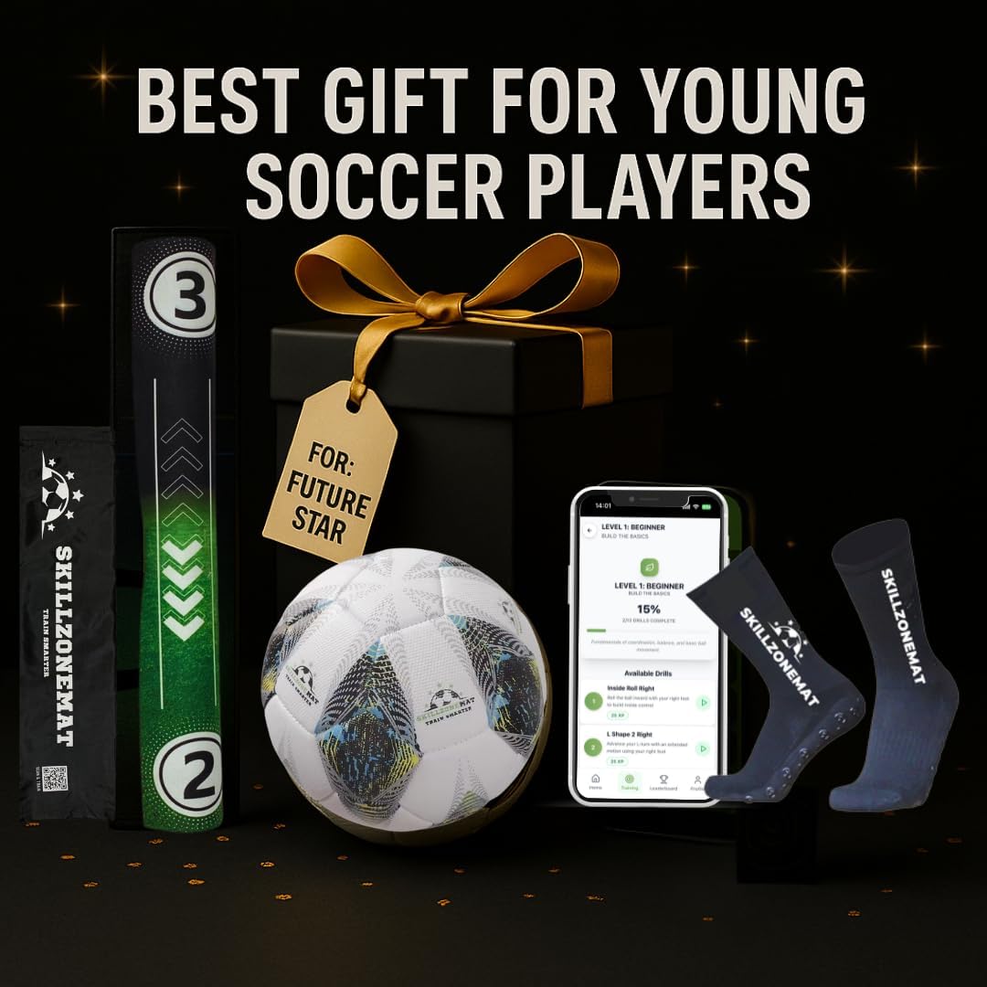 SkillZone Soccer Training Mat - Complete Set with...