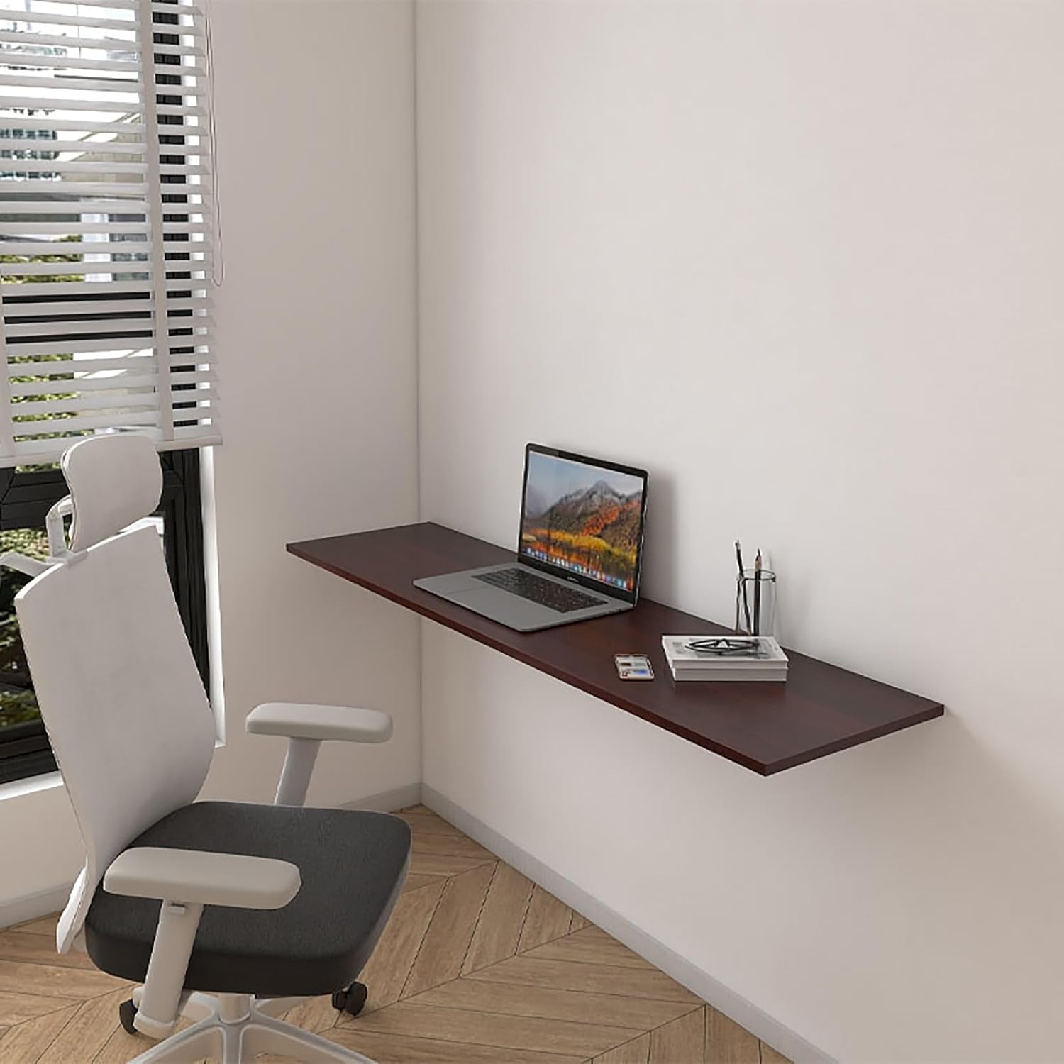 省スペースの折りたたみ式壁掛けドロップリーフテーブル - キッチン