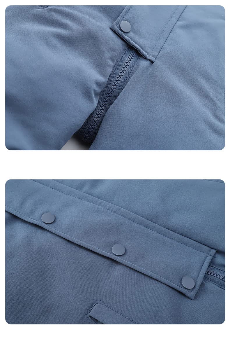 bestgift Traje de una sola pieza para niños hombres y mujeres traje de esquí de plumón traje de una sola pieza 1-6 años engrosado, blanco, 100 cm