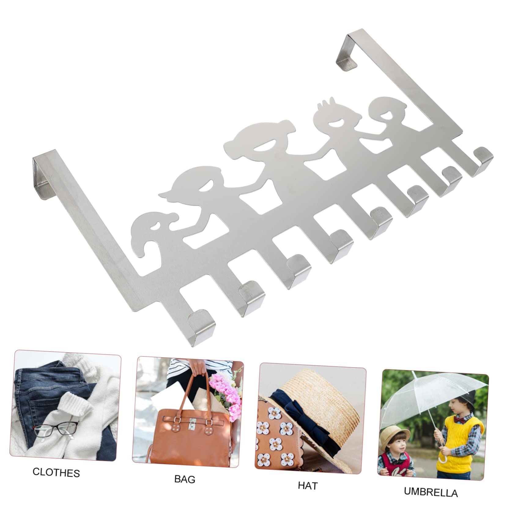 LABRIMP 1pezzi Ganci Appendibili Acciaio Inossidabile Perforazione Organizer Da Per Cappotti e Accessori Per Entrate e Domestici Facile Installazione e Design