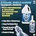 Ethanol Shield Marine Fuel Stabilizer & Preservative 1 Gallon (128 oz) - Full Fuel Cleaner - Fuel Injector Cleaner - Removes Water- Protects Fuel System - 1 Gallon Treats 1280 gallons of Gasoline.