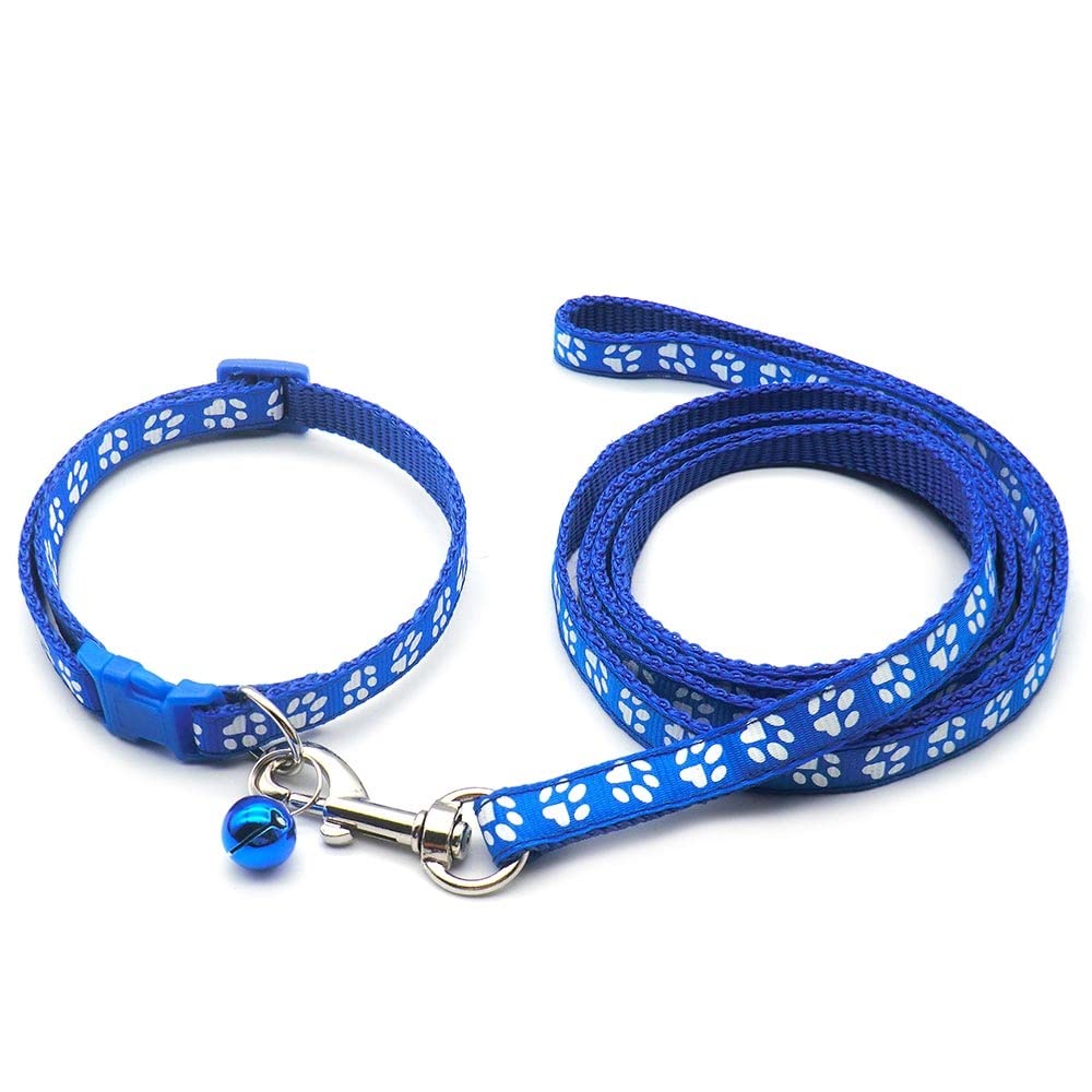 Halsband & Leine Für Kleine Hunde/Katzen – Nylon Mit Glocke, Verstellbar, Gelb