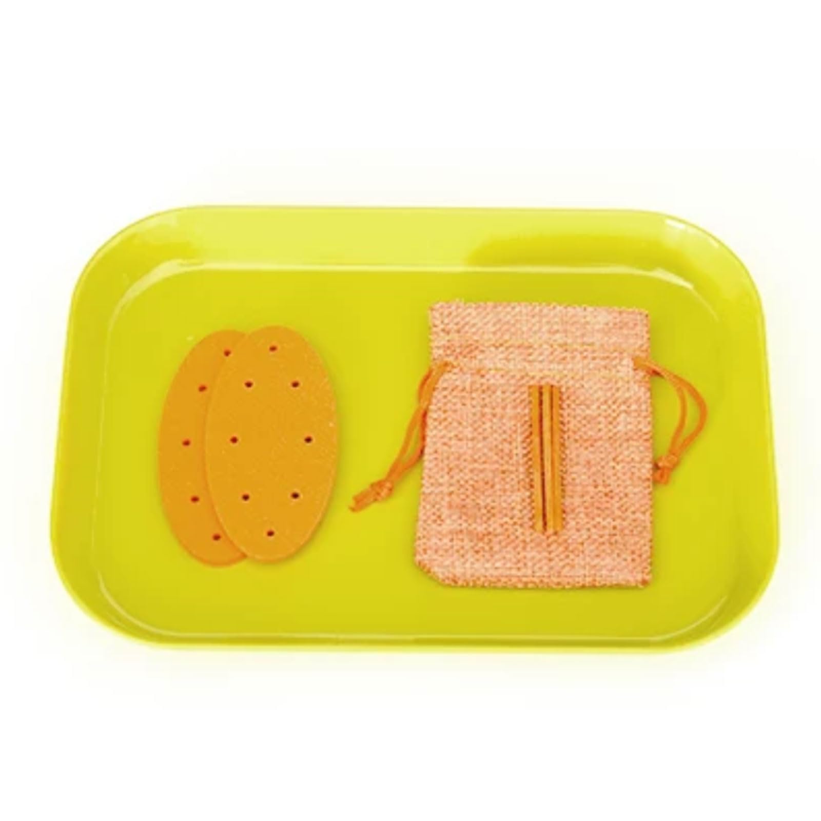 ttnmrc Montessori Pegging Board Toy, Geometric Shape Pegboard Set with Wooden Sticks, Hand-Eye Coordination Fine Motor Skills,orange
