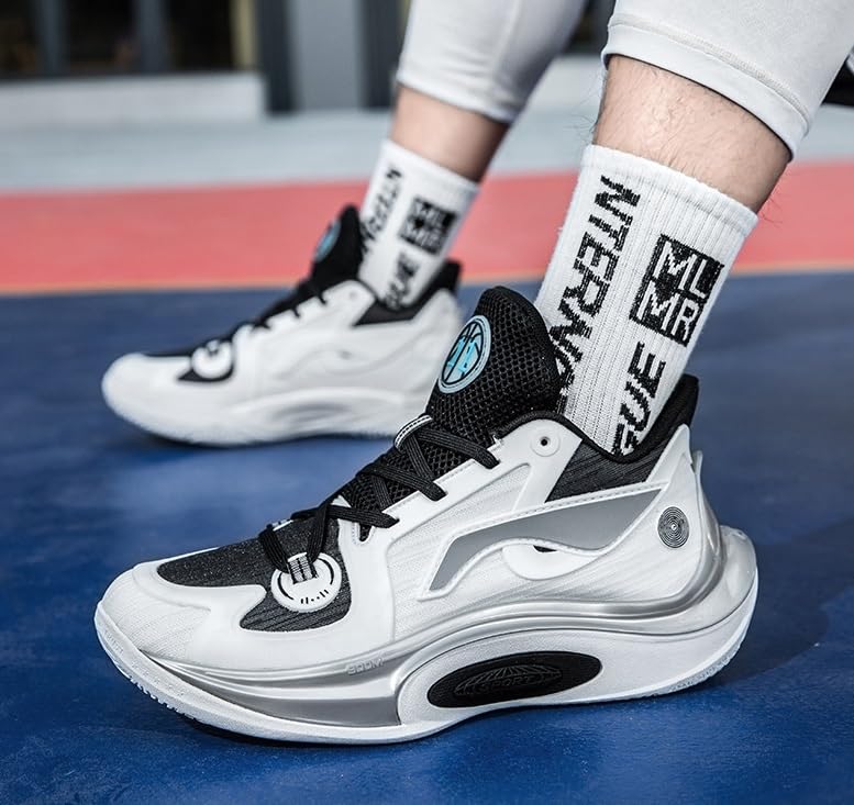Męskie buty do koszykówki antypoślizgowe, odporne na zużycie, amortyzujące, lekkie, oddychające sportowe treningowe Buty spacerowe