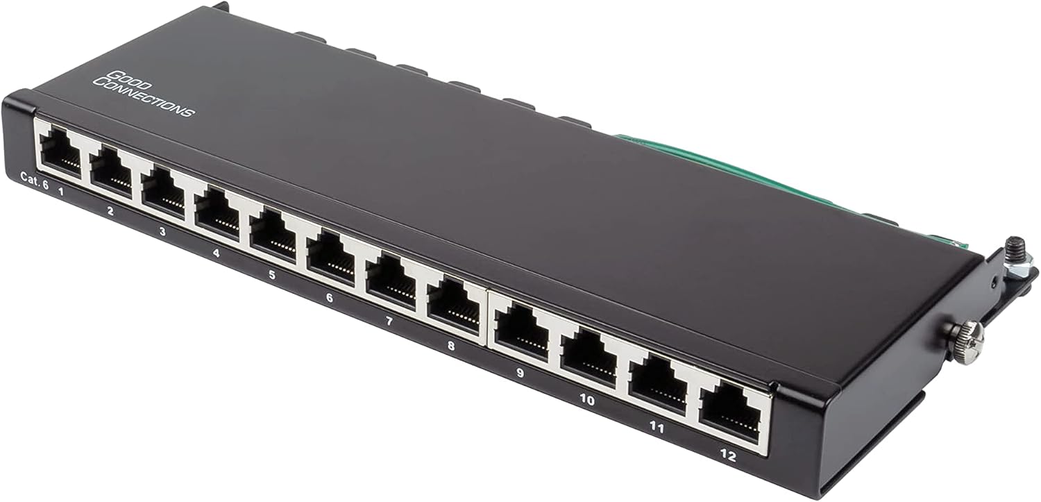 Good Connections Patch Panel Desktop CAT6, 250 MHz GIGABIT