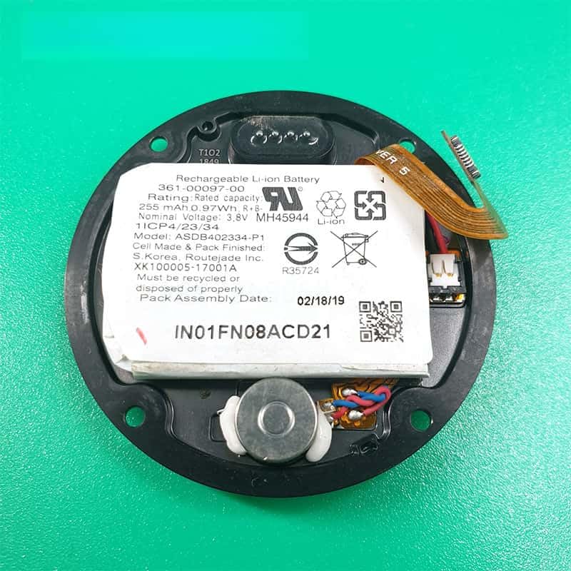 YOOOKOOO Coque arrière de batterie pour Garmin Fenix 5 avec batterie lithium-ion pour réparation et remplacement (argenté)