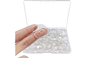 50 Pack Clear Resin Buttons for DIY and Sewing Projects (1 Inch)