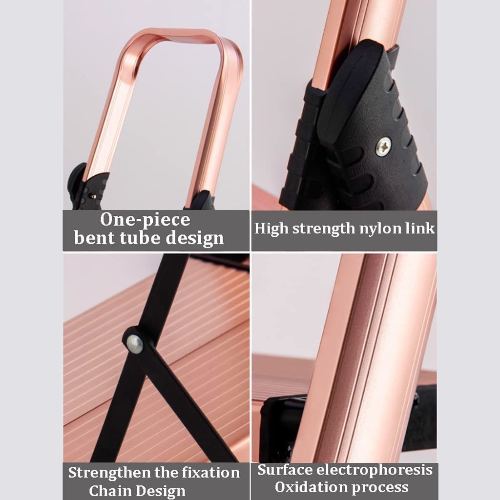 Scaletta Scale Pieghevoli Creative in Alluminio con braccioli Portatili per Uso Quotidiano Domestico 330 libbre Scala Gradini(6-Step Ladder)