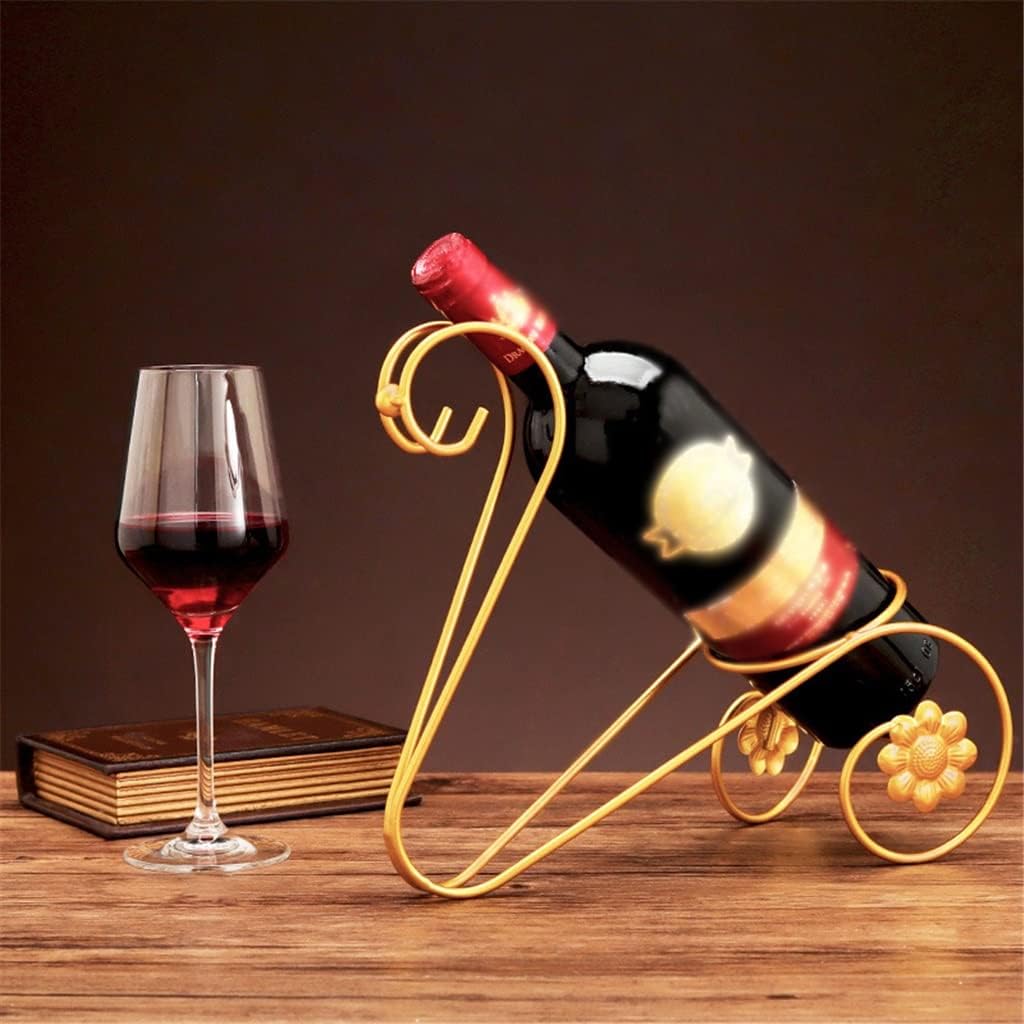 Iron Golden Wine Rack European-Style Home bar Cabinet Desktop Ornaments