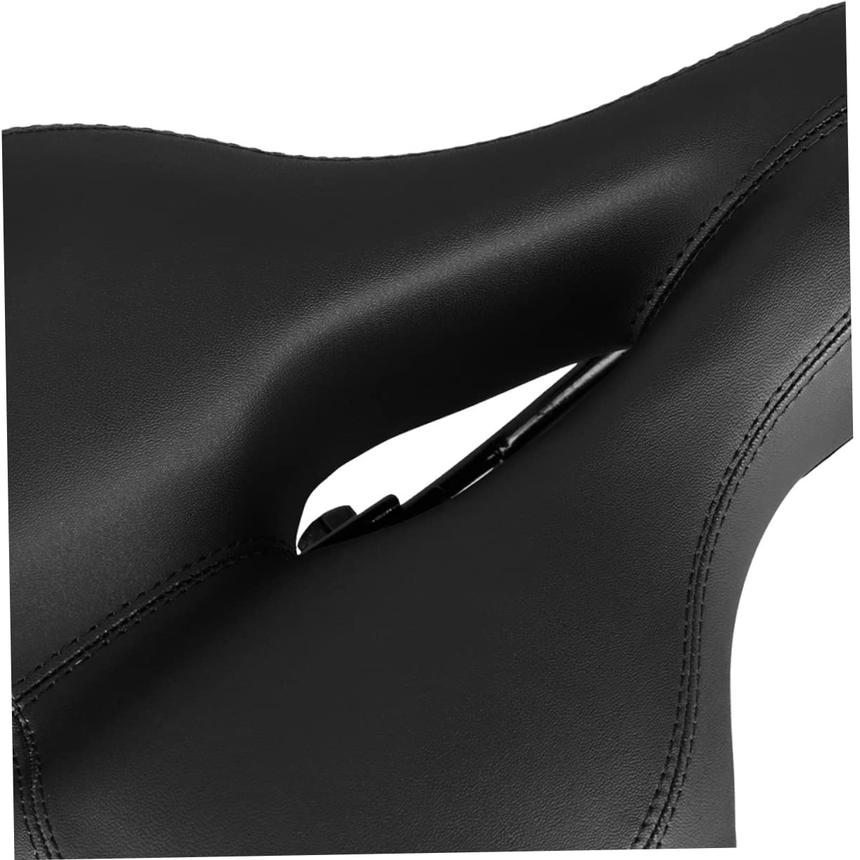 GALPADA Sella per Bici da Corsa con Imbottitura in Spugna Traforata e Rivestimento in Pelle in Superfine Sella Ergonomica Scanalatura per Comfort e Ventilazione Adesivi Riflettenti