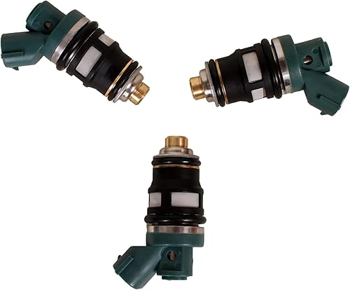 Motor de barco 1571087J00 15710-87J00 Inyector de combustible para Suzuki DF40 DF50 1999-2010 Motor fuera de borda 40HP 50HP, 3 piezas