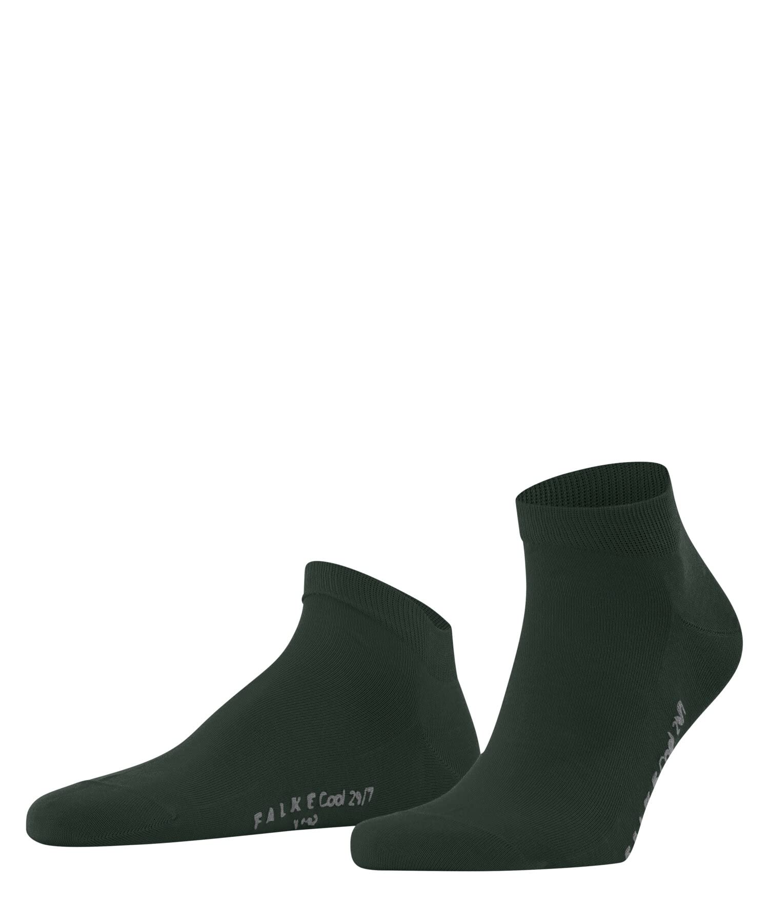 FALKE Mężczyźni Skarpety do trampek Cool 24/7 M Sn Bawełna krótkie jednokolorowe 1 Para, Zielony Hunter Green 7441, 41-42