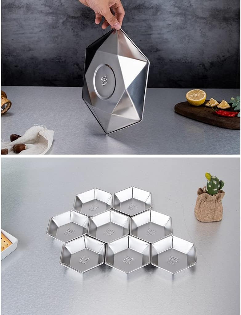 Stainless Steel Small Bowl Dessert Bowl Snack Salad Bowl Ice Cream Bowl for Microwave Oven Dishwasher Refrigerator 5 Pieces (Color : A) (A)