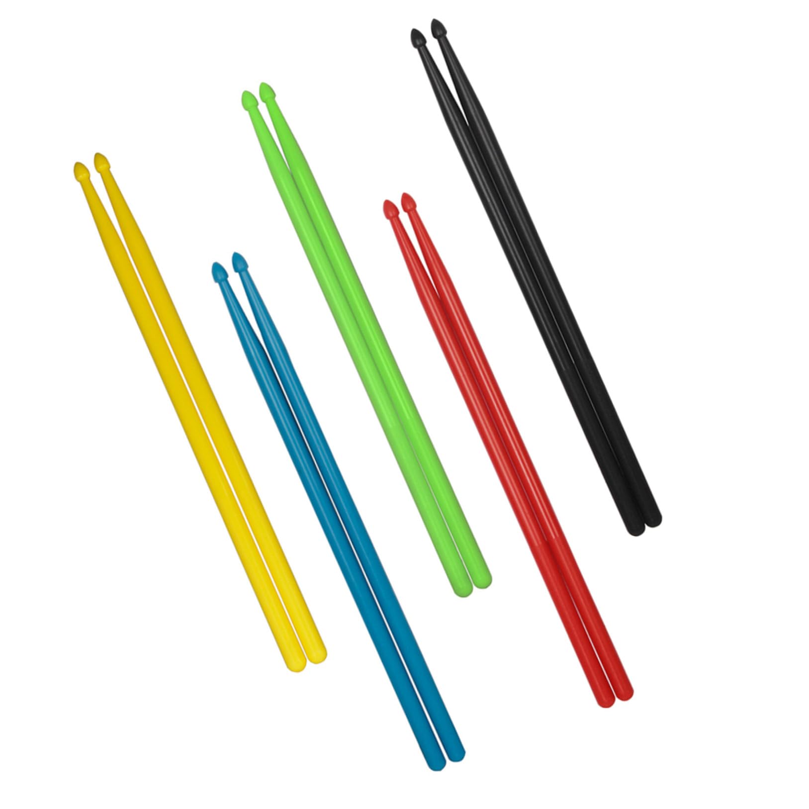 Baguettes de Batterie pour Tambour en Nylon 5 Paires Débutants