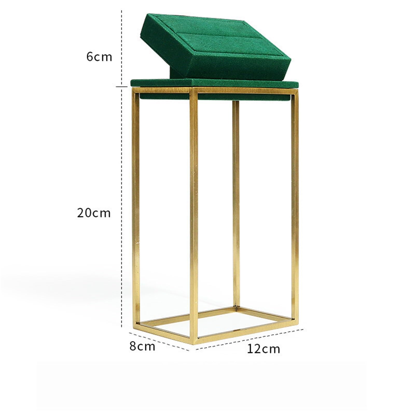 Schmuckhalter Green Suede Jewelry Display Stands Ring Pendant Organizer