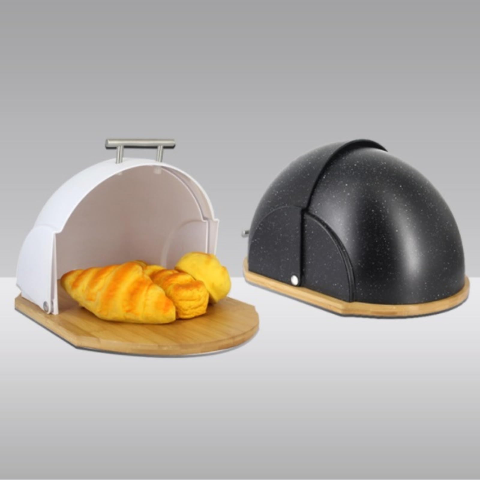 Pojemnik Do Przechowywania Chleba Pojemnik Na Chleb Pojemnik Na Chleb Metalowa Pokrywa Pojemnik Na Chleb Pojemnik Kuchenny Pojemnik Na Chleb Chlebak Na Pieczywo(White)