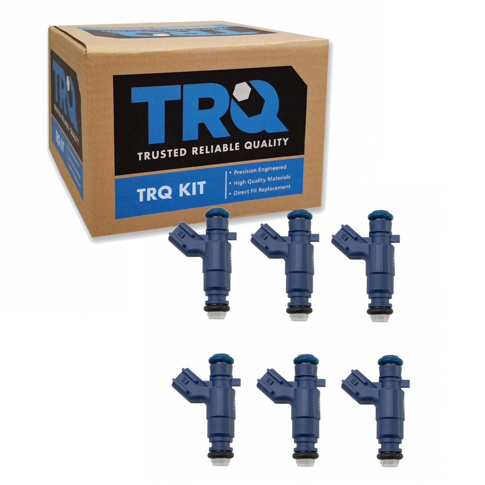 TRQ Engine Fuel Injector 6pc Kit for Cadillac Chevy Pontiac Saturn Suzuki New