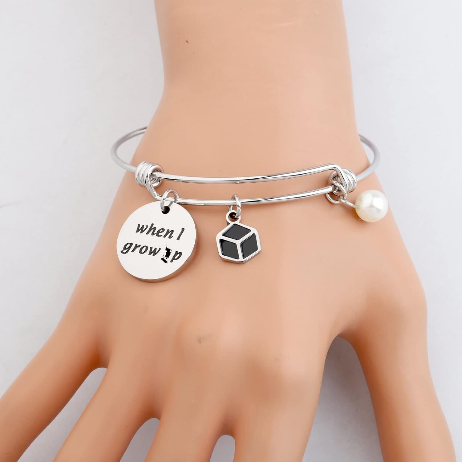 AKTAP Musical Inspired Necklace When I G Up Musical Theatre Jewelry for Her (Matil-da Musica Bracelet)