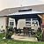 Domi Hardtop Gazebo 12’x14’ Cedar Frame Wood Gazebo with Galvanized Steel Double Roof, Outdoor Permanent Metal Gazebo with Curtains and Netting for Patio,Deck,Backyard