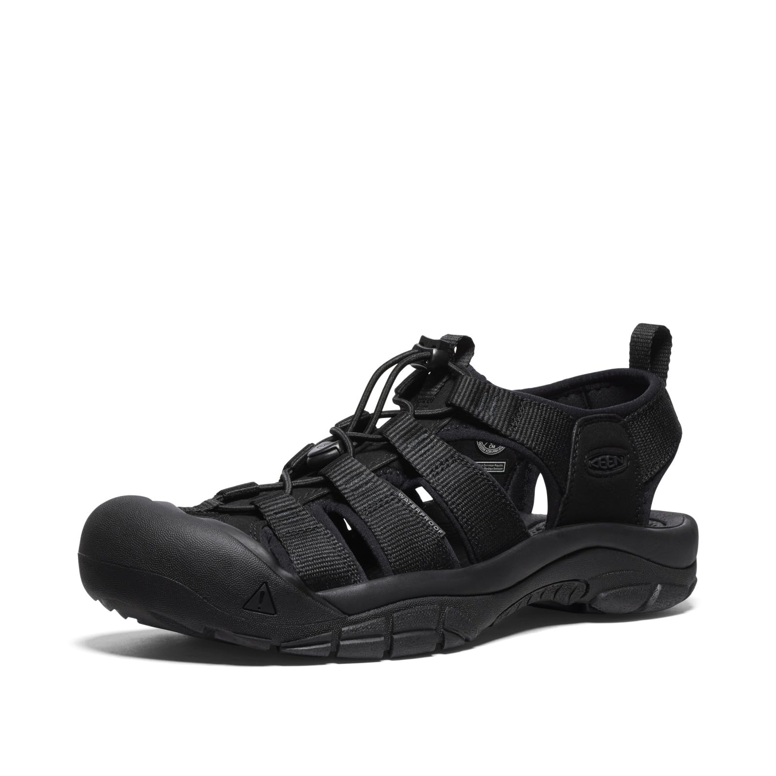 KEENMen's Newport H2 Sandal, Triple Black, 9 UK