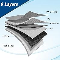 Vista 2 de Kaugung - Funda de automóvil de 6 capas con ajuste personalizado para Toyota Camry Sedan de 1991 a 2025, cubierta impermeable para todo