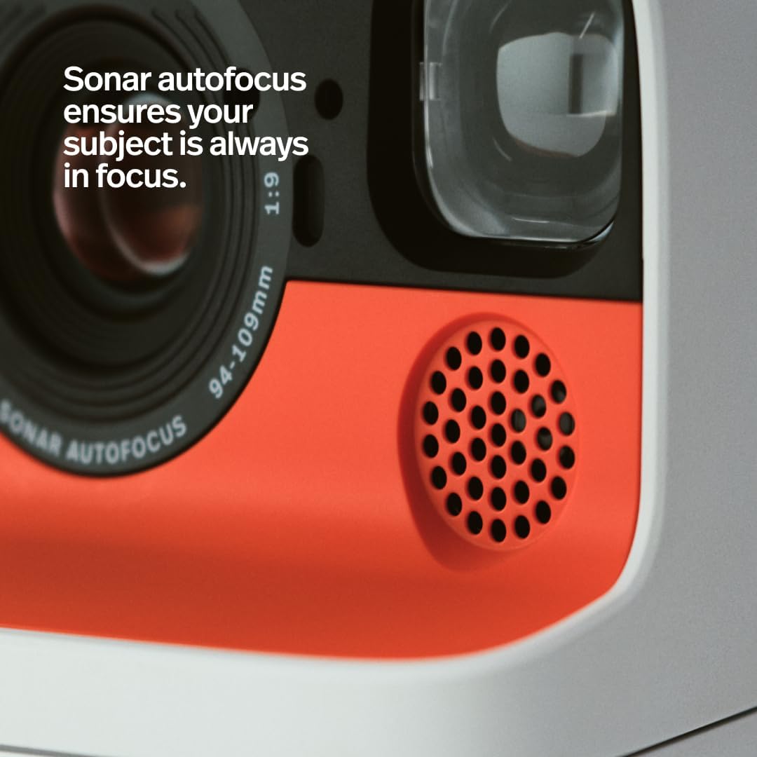 Polaroid Flip Instant Camera + Color Film Bundle (16 Photos Included) - White (6652) - Hyperfocal 4-Lens System, Sonar autofocus, and Sence Analysis with Bluetooth paired Companion app