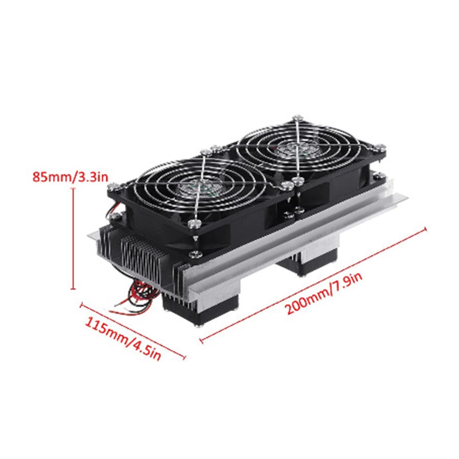 Condizionatore d'Aria DC Fai da Te Termoelettrico Peltier di Raffreddamento a Refrigerazione, Kit di Raffreddamento Dual Modulo di Raffreddamento a Refrigerazione a