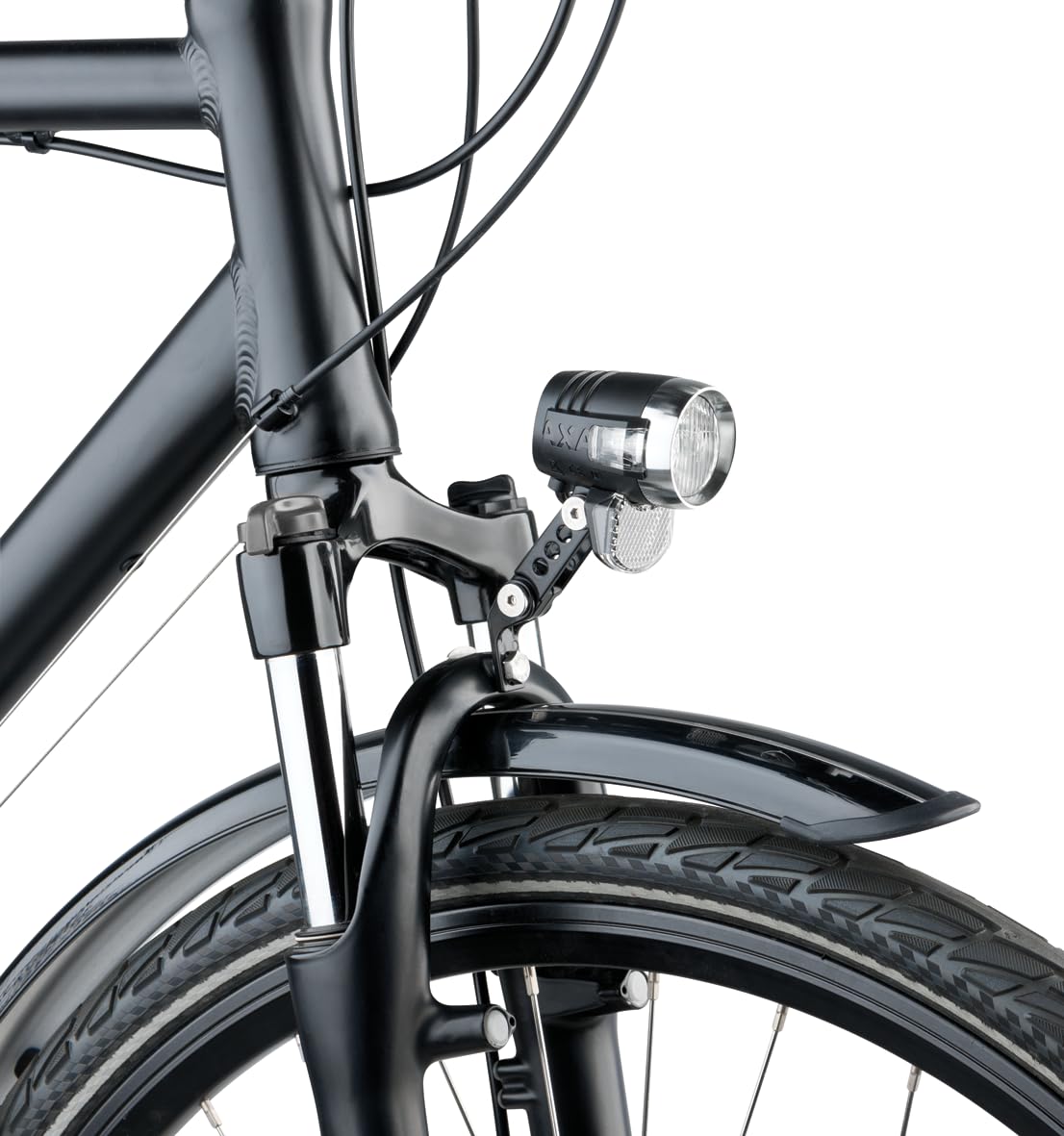 AXA Blueline 50-T Steady Auto – Dynamo światło rowerowe – 50 lx – światła do jazdy dziennej i światła postojowe – dopuszczone do ruchu drogowego (obowiązują przepisy lokalne)
