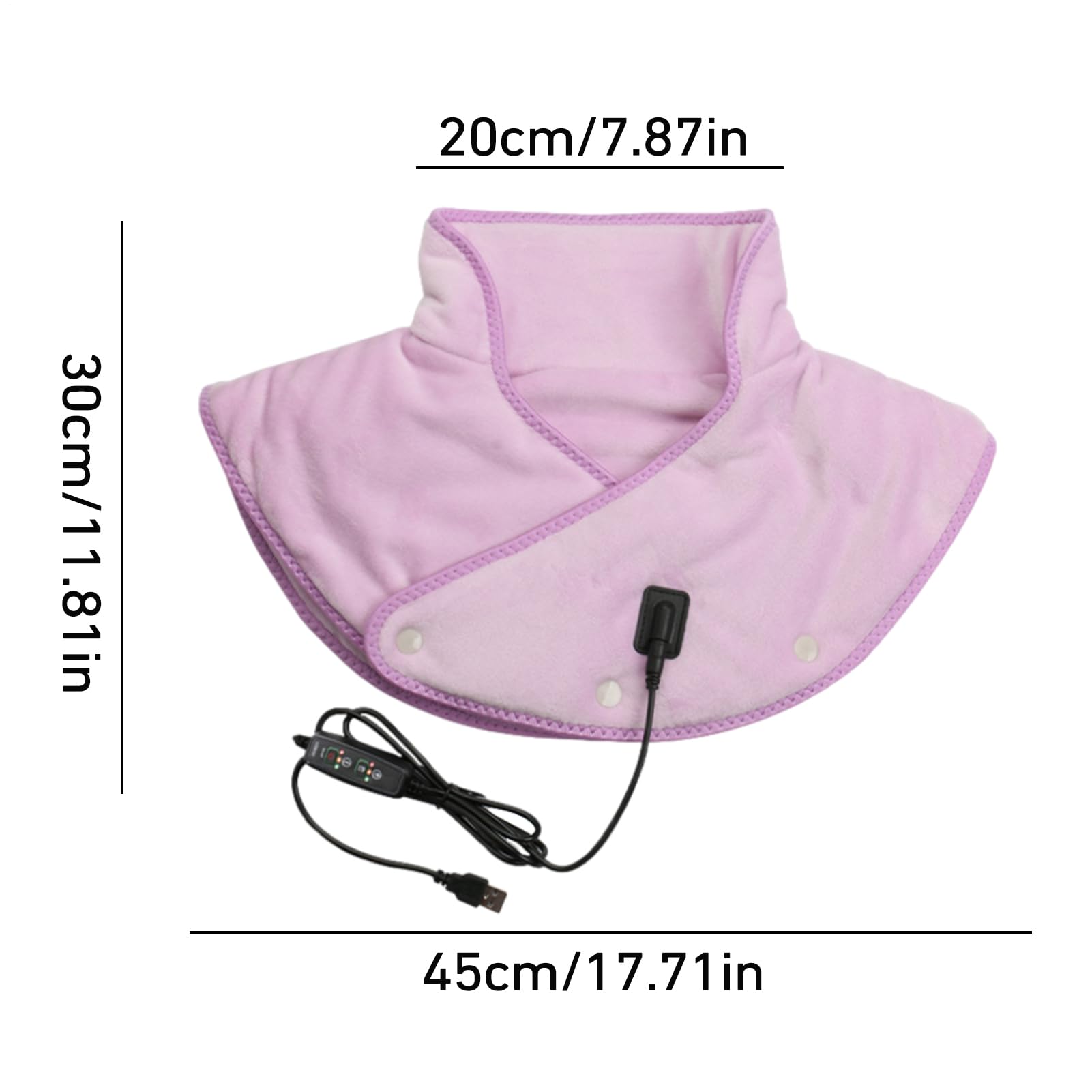 Almohadilla térmica para cuello y hombro, respetuosa con la piel, calentamiento rápido, espalda segura, para mujeres y hombres