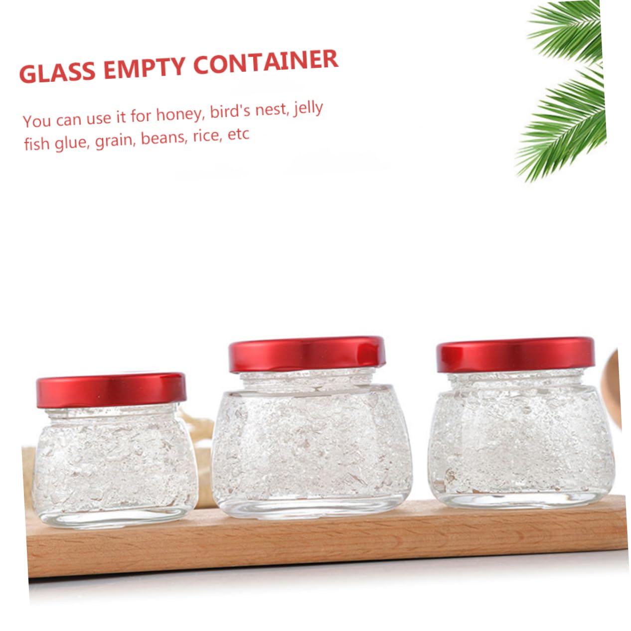 Cabilock 5 Tarros de Vidrio Transparente de 150ml Tapa, Frascos Herméticos para Miel, Frijoles y Cocina, Evitan Derrames