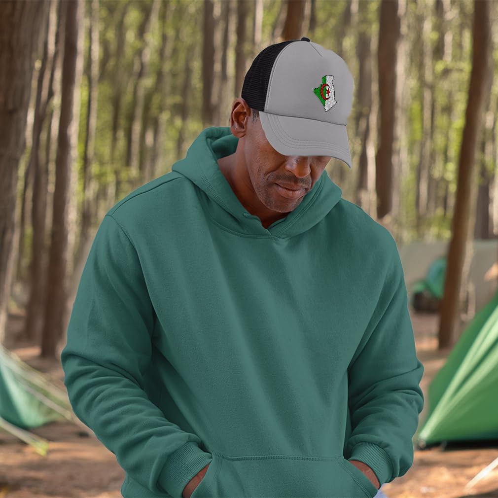 Corduroy Hat Mesh Cap Hat Cord Hat Algeria Flag Map Algerian Al-Jaz Ir Berber Trucker Cap Hat Richardson - Image 3