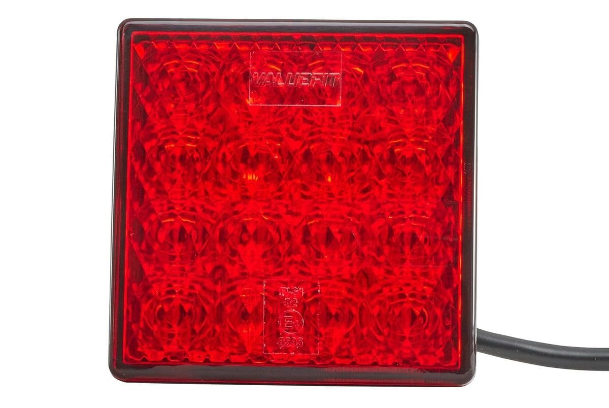 HELLA VALUEFIT Lampa tylna zespolona - LED - 12V - Oprawa/przykręcany - ECE - Kolor szkła reflektora: czerwony - Wtyczki: otwarte końcówki kabla - z prawej/z lewej - Ilość: 1 - 2SB 357 029-011